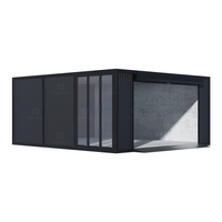 Structure Modulaire Extensible Industrielle Portable et Étanche pour Entrepôt, École, Chambre, Magasin, Bureau, Unité de Lavage de Voitures