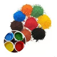 Poudre de ciment de couleur noire de couleur auto-nivelante pigment d'oxyde de fer orange 960 sol de toner spécial de couleur de ciment