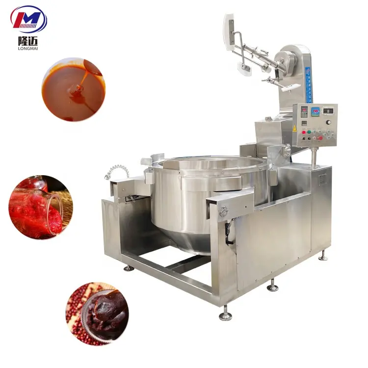 Misturador De Cozinha Para Pasta De Caril Kalu Dodol Food Process Chaleira Pote Encamisado Automático Equipamento De Cozinhar Equipamento De Cozinha