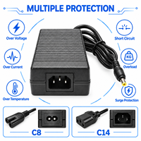 Convertisseur AC/DC fiable 90W 15V 6A, adaptateur de bureau à découpage haute puissance 100-240V à large plage de tension pour bande LED et CCTV
