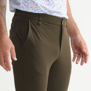 กางเกงกอล์ฟชายทรงสลิมฟิตกางเกงกอล์ฟแบบรูดข้างมีซิปผ่าข้างกางเกงตีกอล์ฟแบบเรียวสำหรับผู้ชาย - Product Image 4