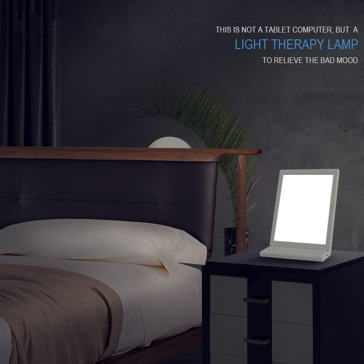 ABS 10000lux 10 Level Dimming Led Therapy Lamp with a Base & 10 Musical Mode for Relax