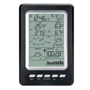 Station météo professionnelle sans fil avec capteur extérieur, jauge de pluie, prévisions météorologiques, jauge de vent - Product Image 2