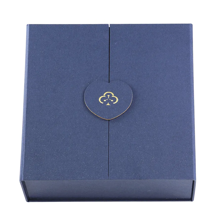 Kotak hadiah magnetik kotak terbuka ganda desain disesuaikan kotak kemasan kosmetik kotak lipat