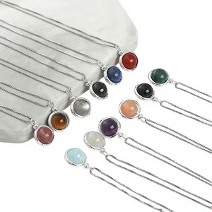Collier Pendentif Vintage Personnalisé Plaqué Or Antique avec Boule de Verre Lumineuse Terre Mars Huit Planètes pour Hommes et Femmes - Cadeau de Mariage - Product Image 3
