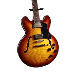 Guitarra elétrica hollowbody novo, preço atrativo, 6 cordas, violão