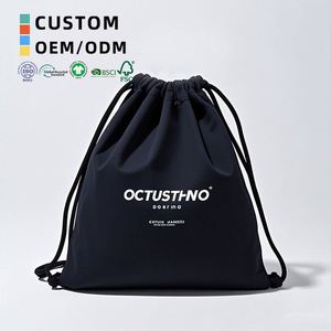 <b>Plain</b> Cotton <b>Canvas</b> Drawstring Shoe Dust Bag Custom Logo Spring Summer Reusable Portable High Quality Cloth Pouch for Travel - Product Image 1