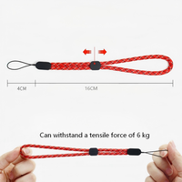 Dragonne courte unisexe en nylon, cordon de poignet durable en polyester pour téléphone de sport