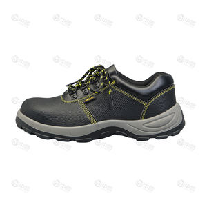 Мужская Удобная рабочая обувь из воловьей кожи со стальной головкой, износостойкая резиновая подошва, четыре сезона, защита ног - Product Image 5