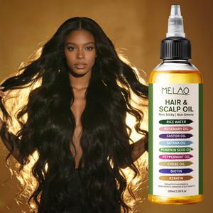 Aceite para el Cuero Cabelludo 9 en 1, Promueve el Crecimiento Rápido del Cabello, Reduce la Caída del Cabello, Calma el Cuero Cabelludo Seco, Previene la Rotura, Etiquetado o Fórmula Personalizada - Product Image 1