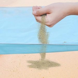Grande serviette de plage imperméable et résistante au sable, 150x200 cm, avec 4 pinces coupe-vent pour tapis de camping - Product Image 5
