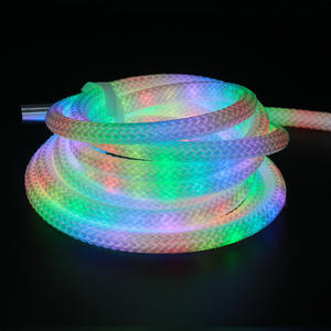 Perfil <span class=keywords><strong>de</strong></span> Tejido <span class=keywords><strong>de</strong></span> Cuerda <span class=keywords><strong>de</strong></span> Neón <span class=keywords><strong>de</strong></span> 360 Grados con Envoltura <span class=keywords><strong>de</strong></span> Tela, Kit <span class=keywords><strong>de</strong></span> <span class=keywords><strong>LED</strong></span> <span class=keywords><strong>de</strong></span> Neón <span class=keywords><strong>de</strong></span> 5 m con Clasificación IP65 y Control por WiFi - Product Image 1