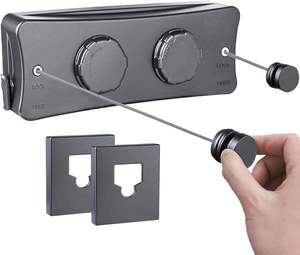 5,1 M ABS Lavandería Balcón retráctil al aire libre doble lavado individual almacenamiento líneas de secado tendedero cuerda retráctil - Product Image 1