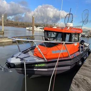 Schnellboot 25ft 7,5 m Aluminium Mittel kabine Motoryacht Kabinen kreuzer Easy Craft Fischerboot zu verkaufen