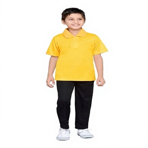 Vêtements pour enfants, vêtements de sport pour garçons, uniformes, t-shirt gris à manches courtes, ensemble pantalon de survêtement noir, entièrement personnalisé, haute qualité - Product Image 2