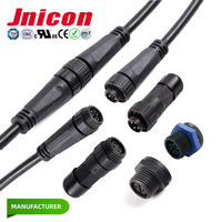 Connecteurs à sertir de fil électrique à épissure rapide IP68 Connecteur étanche filaire à 3 broches à verrouillage à vis M16