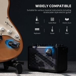 Sistema de guitarra inalámbrico Lekato, transmisor y receptor de 5,8G con estuche de carga, sonido de alta fidelidad, accesorio musical portátil - Product Image 3