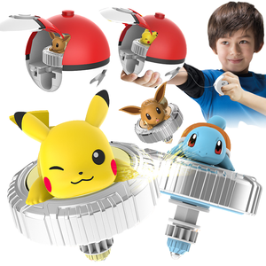 Venta caliente Pokemoned Spinning Fantasy <span class=keywords><strong>Pika</strong></span> Chu PVC Figura de acción y juego de disco de batalla giratorio para niños - Product Image 1