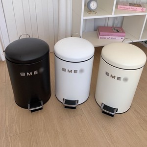 ถังขยะแบบมีฝาปิด, 12L ทรงถังทำจากสเตนเลสสตีลสำหรับใช้ในบ้านขนาด {Si M Ge} ขนาดความจุขนาดใหญ่ LJT-002 LJT-002ห้องนั่งเล่นในบ้าน - Product Image 1