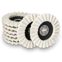 Support en fibre de verre 125mm disque de feutre de laine abrasive roue de polissage meuleuse d'angle roue feutre disque de polissage OEM