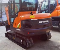Nouvelle mini-excavatrice Develon DX60E de 6 tonnes avec pompe Rexroth DW02 – Prix direct Chine, détrôse les concessionnaires locaux – Exportation hydraulique LS