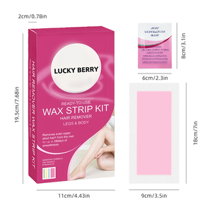 Bandes de <span class=keywords><strong>cire</strong></span> dépilatoire jetables sans douleur, dépilation rapide et facile pour le <span class=keywords><strong>visage</strong></span>, les jambes, les bras, pour le corps et le <span class=keywords><strong>visage</strong></span> - Product Image 2