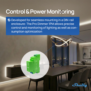 Variateur d'intensité Pro 1PM à 2 interrupteurs WiFi pour variateur intelligent, montage sur rail DIN, mesure de puissance, compatible Alexa <span class=keywords><strong>Google</strong></span> <span class=keywords><strong>Home</strong></span> - Product Image 3