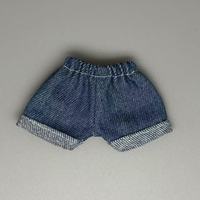 Pantalon court en denim de 20cm, 15cm, 10cm, pour bricolage, vêtements et artisanat, petit jean mignon en polyester pour accessoires de poupée