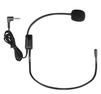 Câble de casque 3.5MM Microphone de casque monté sur la tête micro filaire rotation à 270 ° pour haut-parleur enseignement amplificateur vocal
