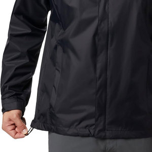 Veste de pluie en toile personnalisée pour hommes, col montant, logo frontal, faible MOQ, services OEM, best-seller, haute qualité, imperméable - Product Image 4