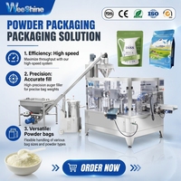 Machine de remplissage et d'emballage automatique de sachets préformés Weeshine pour jus, poudre de lait et autres poudres, haute précision