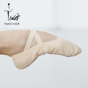 Zapatillas de Ballet de Lona Negras para Práctica de Danza para Niñas y <span class=keywords><strong>Mujeres</strong></span>, Zapatos de Ballet Suaves con Elástico, Venta al por Mayor - Product Image 3