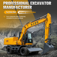 Ekskavator Roda Tugas Berat yang Tangguh dengan Mesin Cummins dan Bucket 0.6m untuk Aplikasi Penggalian & Pembuatan Parit Konstruksi