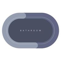 Soft Diatomite Anti Slip Bathroom Floor Mat Quick Drying Kitchen Mat Oval or Square Bathroom Diatomite Water Absorbing Mat