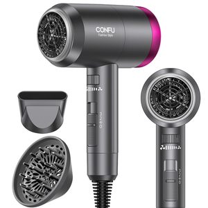 Pengering Rambut CONFU Premium 1600W dengan Diffuser untuk Rambut Keriting Alami & Penggunaan yang Aman - Product Image 4