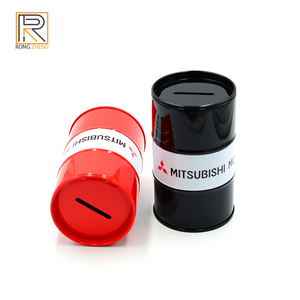 Hucha Cilíndrica de Hojalata, <span class=keywords><strong>Caja</strong></span> de Dinero Metálica Creativa para Niños, Lata Sellada para Guardar Monedas con Logotipo Personalizado - Product Image 2
