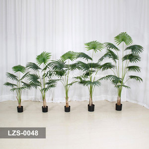 DKB High Quality Artificial Fan Palm <b>Tree</b> Leaves Artificial Chinese Fan Palm <b>Tree</b> Artificial Fan Palm <b>Tree</b> for Home Decoration - Product Image 3