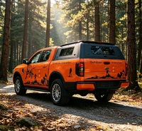 Couverture de benne haute pour pick-up Fiat, en acier carbone noir de haute qualité, protection tout-terrain 4x4, avec installation facile