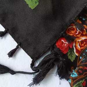 Stile russo pronto per <span class=keywords><strong>la</strong></span> spedizione in Ucraina scialle scialle sciarpe con stampa floreale donna cotone quadrato scialle sciarpa con stampa floreale - Product Image 4