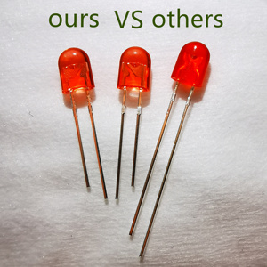 5มม. ไดโอดเปล่งแสงสีแดง5มม. ไดโอด LED รูปวงรีขนาด5มม. ไดโอด LED 546 5มม. สำหรับหน้าจอแสดงผลแบบ LED IP68 - Product Image 4