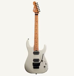 Guitarra Eléctrica de Alta Gama con Cuerpo de Aliso, Mástil de Arce Flameado Tostado, Trastes Jumbo de Acero Inoxidable, Trémolo Floyd Rose y Pastillas Alnico - Product Image 4