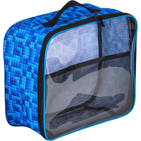 Sac de rangement moderne pour jouets à motif de grille pour enfants pour briques Lego Transparent TPU Top Small Toy Packaging Cube Cleaning Container