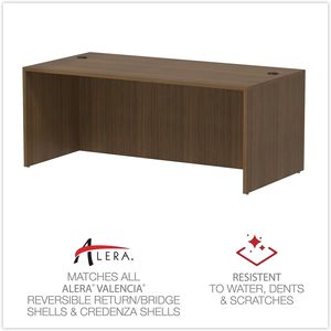 Escritorio Moderno Alera Valencia Series con Frente Recto en Madera de Nogal, 71'' x 35.5'' x 29.63'', Escritorios de Oficina - Product Image 5