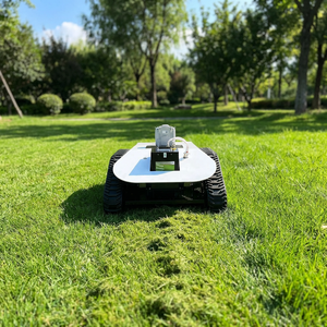 <b>Small</b> Lithium Battery Remote-controlled Four-<b>wheel</b> Drive Lawn Mower High-Power All-Terrain Grass Shredder Lithium- - Product Image 2
