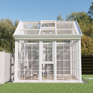 Véranda en verre thermique en aluminium de luxe sur mesure, design européen à pointe, pour villa - Product Image 5