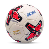 Ballon de football en PU personnalisé avec logo, taille 5, thermocollé, sans couture, vente en gros