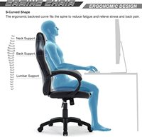 Chaise de bureau de course rouge confortable au design populaire avec roulettes – Vente en gros