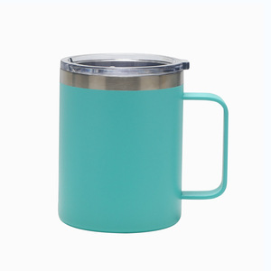 12oz 304 Stainless Steel Insulated <b>Mug</b> with Handle Eco-Friendly <b>Halloween</b> Minimalist Design for Back to School Coffee & Beer Use - Product Image 1