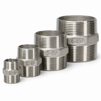 Raccord hexagonal égal en acier inoxydable 304 usiné CNC BSPP BSPT 1/2 à 4 pouces DN15-DN100 haute pression 3000 CL pour tuyauterie lisse
