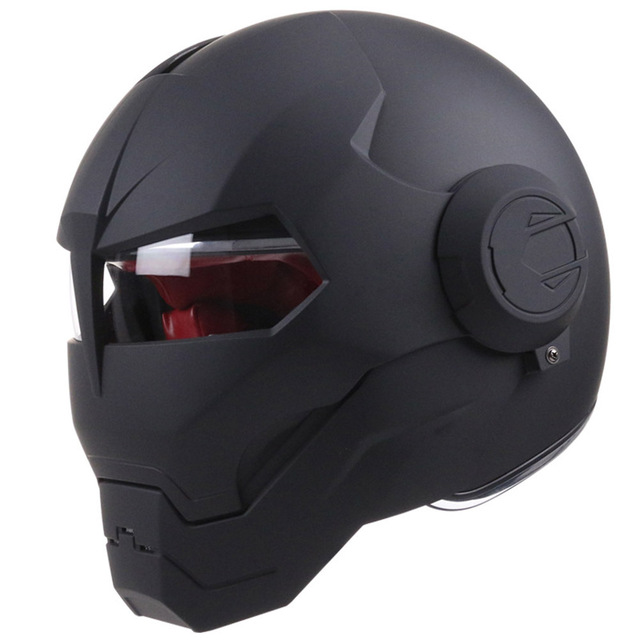 New Design ABS Full Face Motorcycle Helmet Sci-fi Robot Armor Style Vintage Riding Helmet for Adult Men Women Commuting
